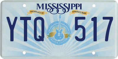 MS license plate YTQ517