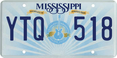 MS license plate YTQ518