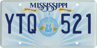 MS license plate YTQ521