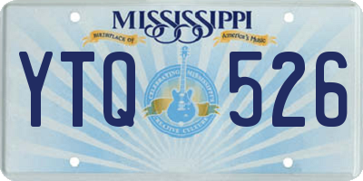 MS license plate YTQ526