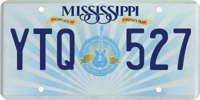 MS license plate YTQ527