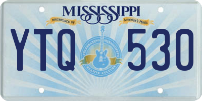 MS license plate YTQ530