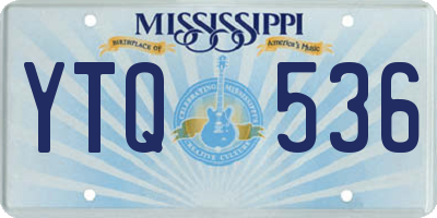 MS license plate YTQ536