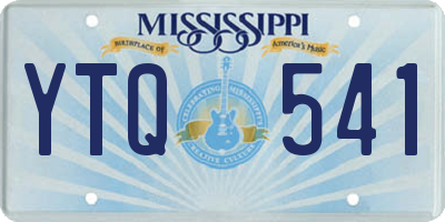 MS license plate YTQ541