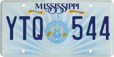 MS license plate YTQ544