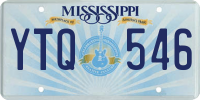 MS license plate YTQ546