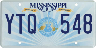MS license plate YTQ548