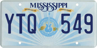 MS license plate YTQ549