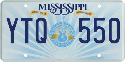 MS license plate YTQ550