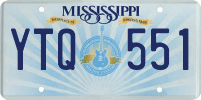 MS license plate YTQ551