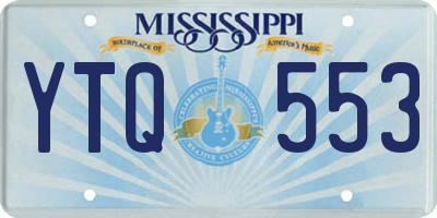MS license plate YTQ553