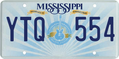 MS license plate YTQ554