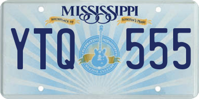 MS license plate YTQ555