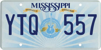 MS license plate YTQ557