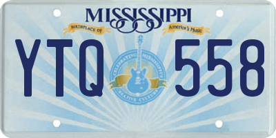 MS license plate YTQ558