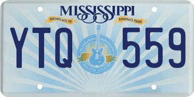 MS license plate YTQ559