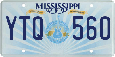 MS license plate YTQ560