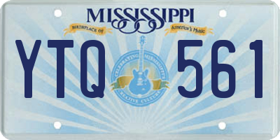 MS license plate YTQ561