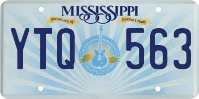MS license plate YTQ563