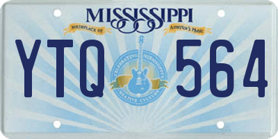 MS license plate YTQ564