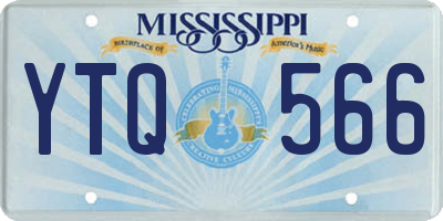 MS license plate YTQ566