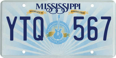 MS license plate YTQ567