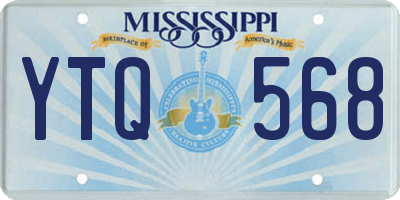 MS license plate YTQ568