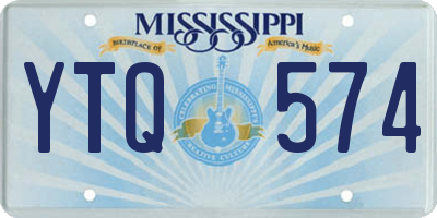 MS license plate YTQ574