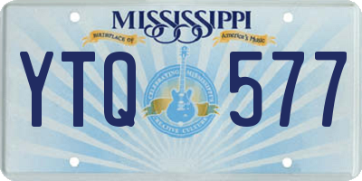 MS license plate YTQ577