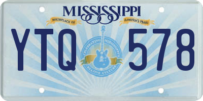 MS license plate YTQ578