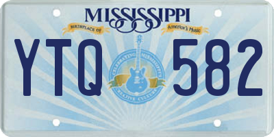 MS license plate YTQ582