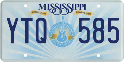 MS license plate YTQ585