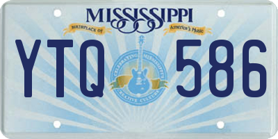 MS license plate YTQ586
