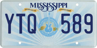 MS license plate YTQ589