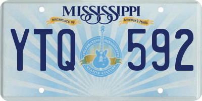 MS license plate YTQ592