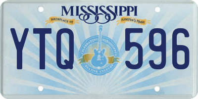 MS license plate YTQ596
