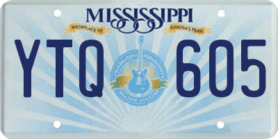 MS license plate YTQ605