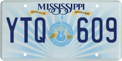 MS license plate YTQ609