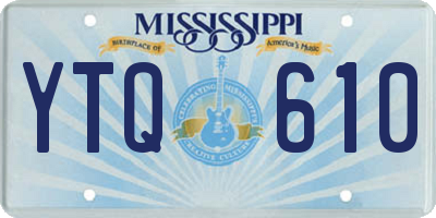MS license plate YTQ610