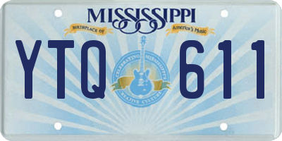 MS license plate YTQ611