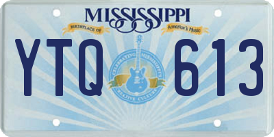 MS license plate YTQ613