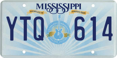 MS license plate YTQ614