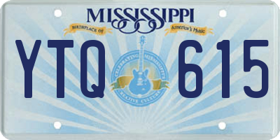 MS license plate YTQ615