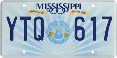 MS license plate YTQ617