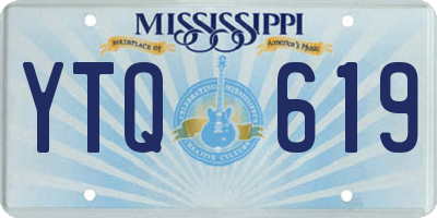 MS license plate YTQ619