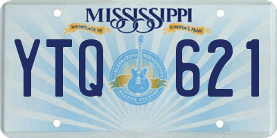 MS license plate YTQ621