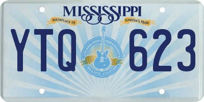 MS license plate YTQ623