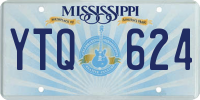MS license plate YTQ624