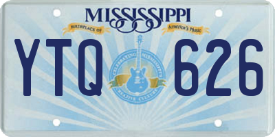 MS license plate YTQ626