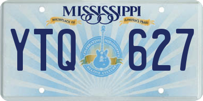 MS license plate YTQ627